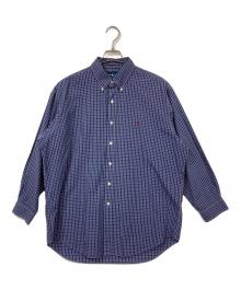 RALPH LAUREN（ラルフローレン）の古着「チェックシャツ」｜ネイビー×ピンク