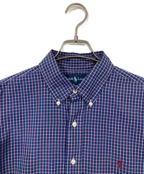 RALPH LAUREN（ラルフローレン）RALPH LAUREN (ラルフローレン) チェックシャツ ネイビー×ピンク サイズ:SIZE 16 1/2の古着・服飾アイテム
