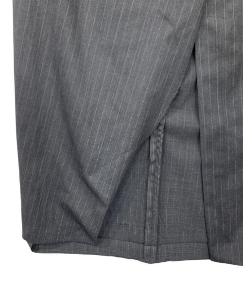 FRAMeWORK（フレームワーク）FRAMeWORK (フレームワーク) TWストライプオーバースリットスカート グレー サイズ:36の古着・服飾アイテム