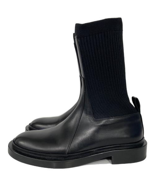JIL SANDER（ジルサンダー）JIL SANDER (ジルサンダー) ソックスブーツ ブラック サイズ:37の古着・服飾アイテム