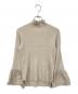 ADAWAS（アダワス）の古着「RIBBED KNIT BELL-SLEEVE TOP」｜ベージュ
