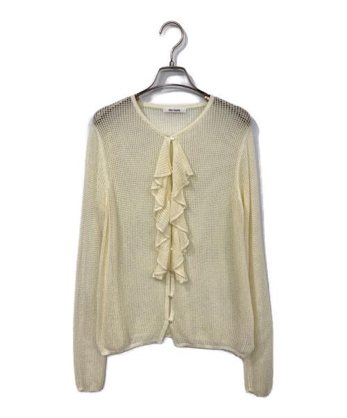 Whim Gazette（ウィムガゼット）Whim Gazette (ウィムガゼット) メッシュカーディガン ベージュ サイズ:Fの古着・服飾アイテム