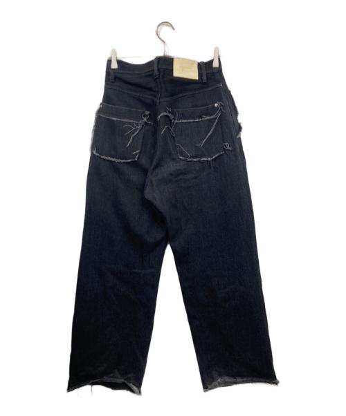 APOCRYPHA.（アポクリファ）APOCRYPHA. (アポクリファ) LOOSE DENIM WIDE PANTS ブラック サイズ:1の古着・服飾アイテム