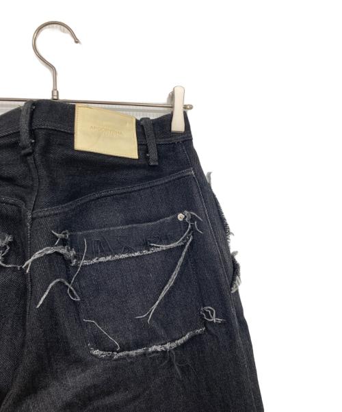 APOCRYPHA.（アポクリファ）APOCRYPHA. (アポクリファ) LOOSE DENIM WIDE PANTS ブラック サイズ:1の古着・服飾アイテム