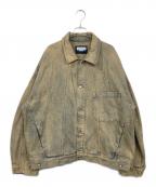 MAISON SPECIALメゾンスペシャル）の古着「Three-Dimensional Prime-Over Cutting Denim Jacket」｜ブラウン