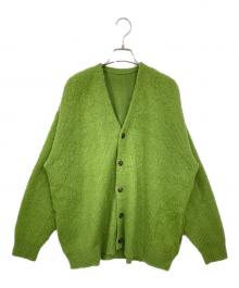 crepuscule（クレプスキュール）の古着「アクリルVネックカーディガン」｜グリーン