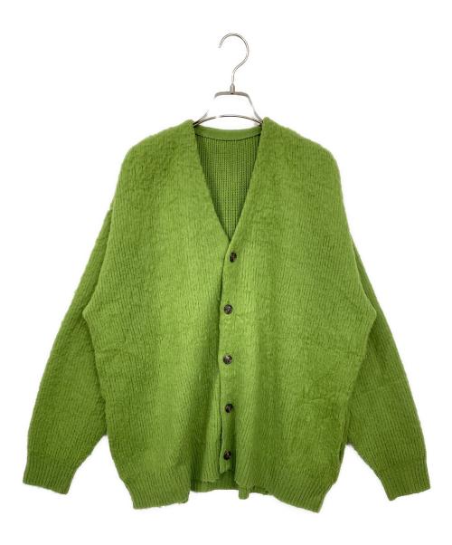 crepuscule（クレプスキュール）crepuscule (クレプスキュール) アクリルVネックカーディガン グリーン サイズ:Fの古着・服飾アイテム