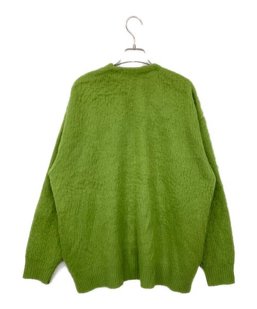 crepuscule（クレプスキュール）crepuscule (クレプスキュール) アクリルVネックカーディガン グリーン サイズ:Fの古着・服飾アイテム