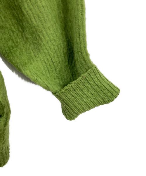 crepuscule（クレプスキュール）crepuscule (クレプスキュール) アクリルVネックカーディガン グリーン サイズ:Fの古着・服飾アイテム