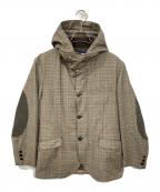 JUNYA WATANABE MANジュンヤワタナベマン）の古着「チェックフーデッドジャケット」｜ベージュ