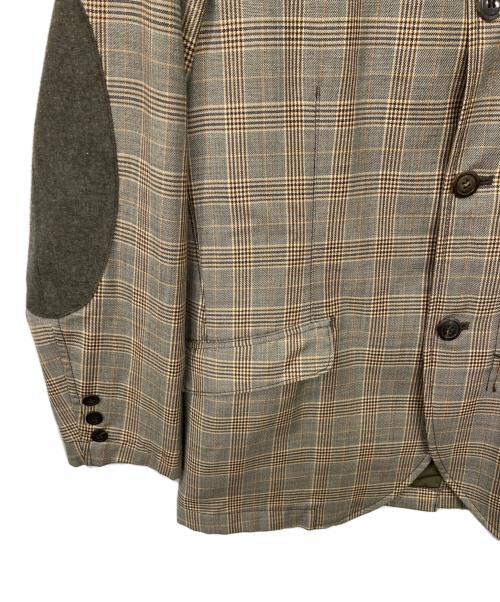 JUNYA WATANABE MAN（ジュンヤワタナベマン）JUNYA WATANABE MAN (ジュンヤワタナベマン) チェックフーデッドジャケット ベージュ サイズ:XSの古着・服飾アイテム