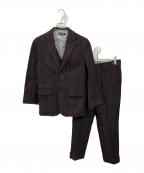 OR GLORYオアグローリー）の古着「ジャガード３ピースセットアップ」｜ブラック×パープル