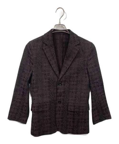 OR GLORY（オアグローリー）OR GLORY (オアグローリー) ジャガード３ピースセットアップ ブラック×パープル サイズ:36の古着・服飾アイテム