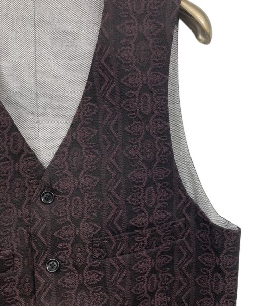 OR GLORY（オアグローリー）OR GLORY (オアグローリー) ジャガード３ピースセットアップ ブラック×パープル サイズ:36の古着・服飾アイテム