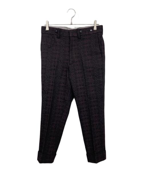 OR GLORY（オアグローリー）OR GLORY (オアグローリー) ジャガード３ピースセットアップ ブラック×パープル サイズ:36の古着・服飾アイテム