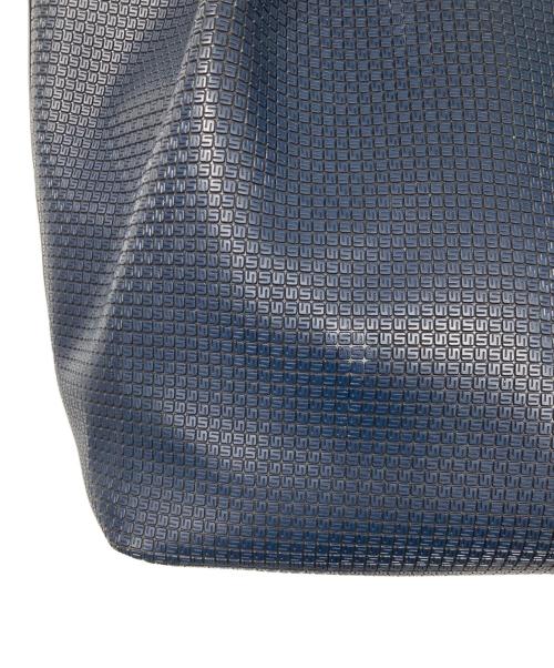 serapian（セラピアン）SERAPIAN (セラピアン) VERTICAL SECRETトートバッグ ネイビーの古着・服飾アイテム