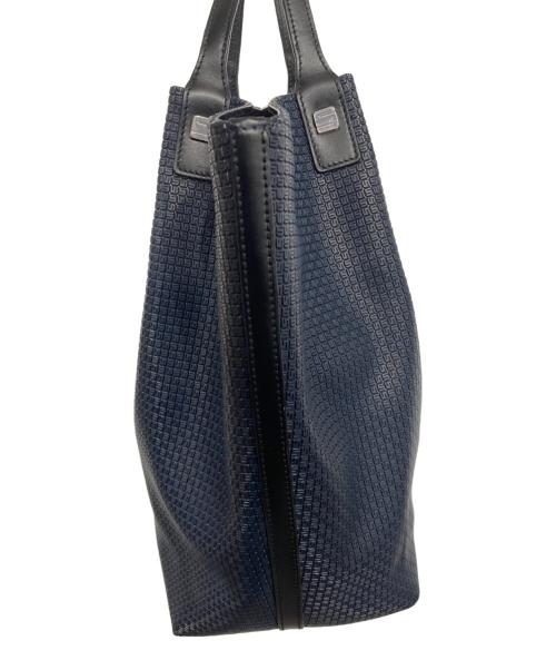 serapian（セラピアン）SERAPIAN (セラピアン) VERTICAL SECRETトートバッグ ネイビーの古着・服飾アイテム