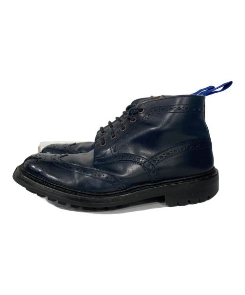 Tricker's（トリッカーズ）Tricker's (トリッカーズ) ウィングチップブーツ ネイビー サイズ:表記無しの古着・服飾アイテム