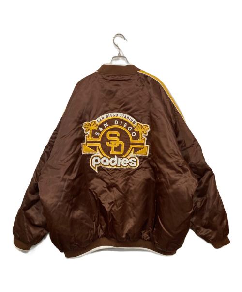 Cooperstown（クーパーズタウン）Cooperstown (クーパーズタウン) G-3&CARL BANKS (ジースリー・アンド・カールバンクス) スタジャン ブラウン サイズ:XXXLの古着・服飾アイテム