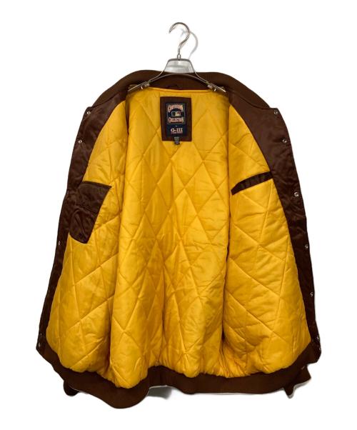 Cooperstown（クーパーズタウン）Cooperstown (クーパーズタウン) G-3&CARL BANKS (ジースリー・アンド・カールバンクス) スタジャン ブラウン サイズ:XXXLの古着・服飾アイテム