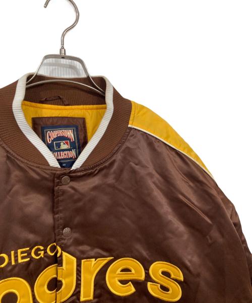 Cooperstown（クーパーズタウン）Cooperstown (クーパーズタウン) G-3&CARL BANKS (ジースリー・アンド・カールバンクス) スタジャン ブラウン サイズ:XXXLの古着・服飾アイテム