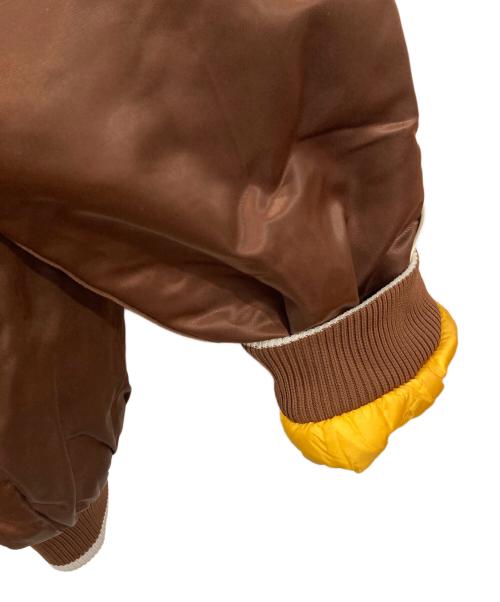 Cooperstown（クーパーズタウン）Cooperstown (クーパーズタウン) G-3&CARL BANKS (ジースリー・アンド・カールバンクス) スタジャン ブラウン サイズ:XXXLの古着・服飾アイテム