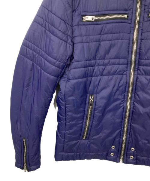 DIESEL（ディーゼル）DIESEL (ディーゼル) シングルライダー中綿ジャケット ブルー サイズ:Lの古着・服飾アイテム