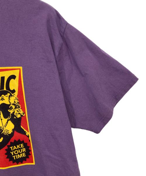 Hysteric Glamour（ヒステリックグラマー）Hysteric Glamour (ヒステリックグラマー) TAKE YOUR TIME Tシャツ パープル サイズ:XLの古着・服飾アイテム