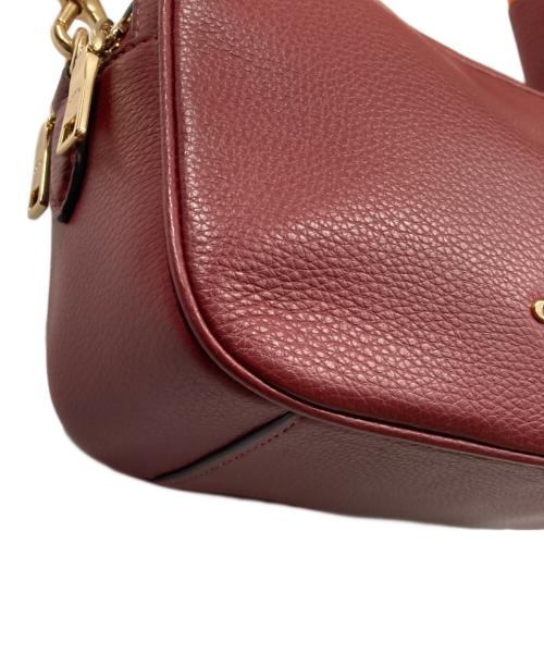 COACH（コーチ）COACH (コーチ) ペブルドレザージェスクロスボディ レッドの古着・服飾アイテム