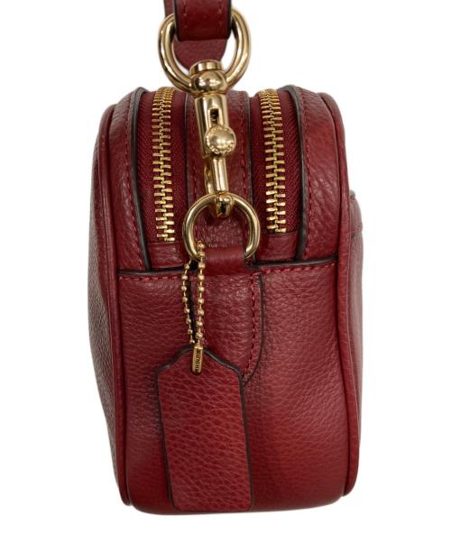 COACH（コーチ）COACH (コーチ) ペブルドレザージェスクロスボディ レッドの古着・服飾アイテム
