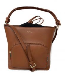 PAUL SMITH（ポールスミス）の古着「スワールハイライト バケットバッグ」｜ブラウン