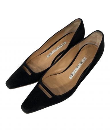 【未使用】PELLICO VENERE バックジップヒールレザーブーツ 36 中古・古着通販】PELLICO (ペリーコ) VENERE スウェードパンプス
