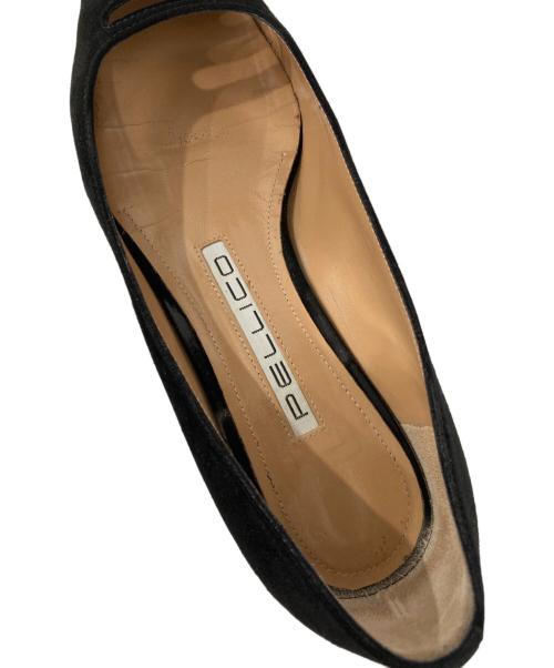 PELLICO（ペリーコ）PELLICO (ペリーコ) VENERE スウェードパンプス ブラック サイズ:35 1/2の古着・服飾アイテム