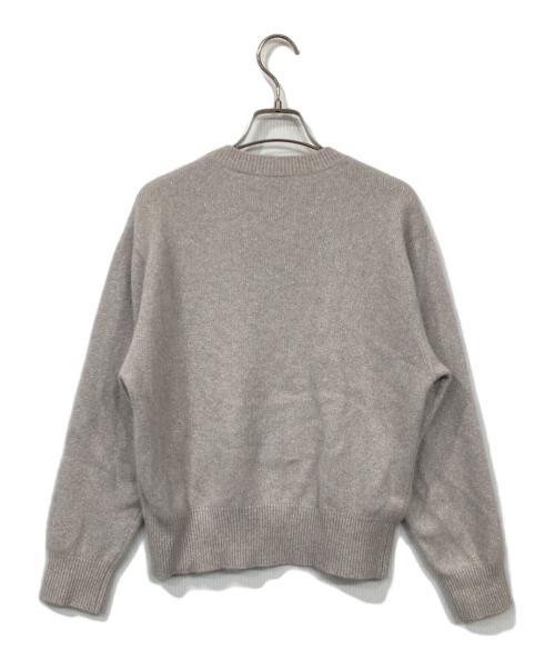 UNITED ARROWS（ユナイテッドアローズ）UNITED ARROWS (ユナイテッドアローズ) フォックス ウール ラメ クルーネック ニット ベージュ サイズ:FREEの古着・服飾アイテム