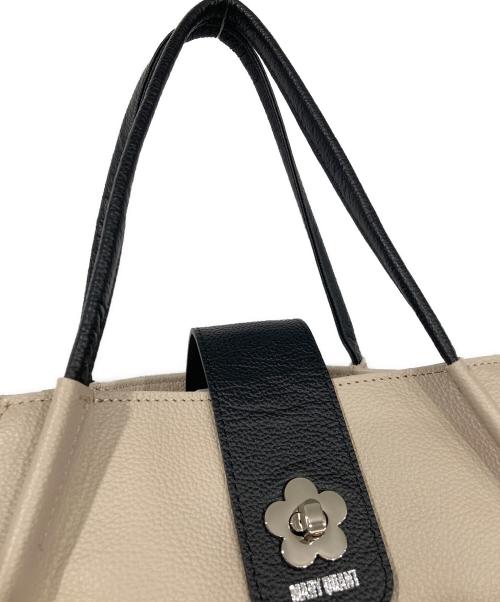 MARY QUANT（マリークヮント）MARY QUANT (マリークヮント) カスタムメイドレザーバッグ ベージュ 未使用品の古着・服飾アイテム