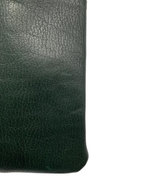 Hamano（ハマノ）HAMANO (ハマノ) レザーショルダーバッグ グリーンの古着・服飾アイテム