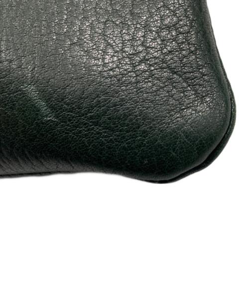 Hamano（ハマノ）HAMANO (ハマノ) レザーショルダーバッグ グリーンの古着・服飾アイテム