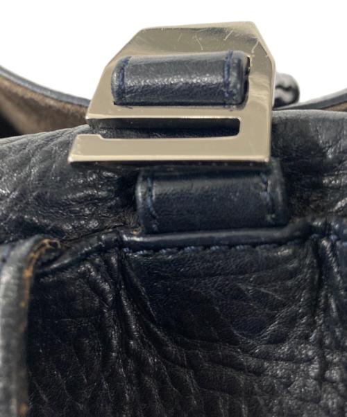 HIROFU（ヒロフ）HIROFU (ヒロフ) ロールトップレザーリュック ダークブルーの古着・服飾アイテム