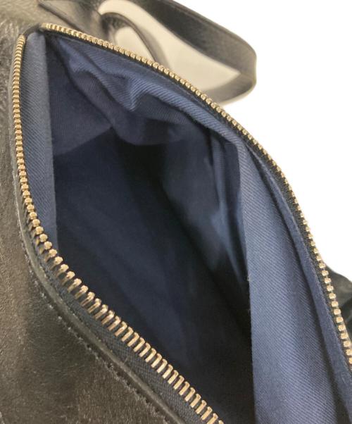 HIROFU（ヒロフ）HIROFU (ヒロフ) ロールトップレザーリュック ダークブルーの古着・服飾アイテム