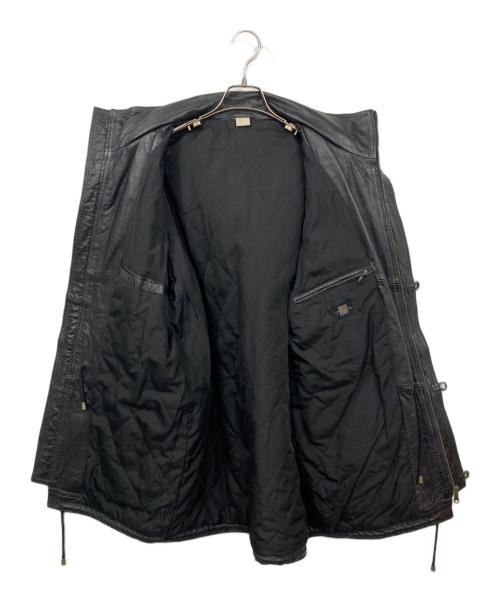 古着（フルギ）古着 (フルギ) 古着レザーダッフルコート ブラック サイズ:表記消えの古着・服飾アイテム