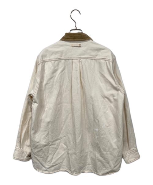 UNITED ARROWS & SONS（ユナイテッドアローズ アンド サンズ）UNITED ARROWS & SONS (ユナイテッドアローズ アンド サンズ) N.O.P.J WORK SHIRT ベージュ サイズ:Mの古着・服飾アイテム