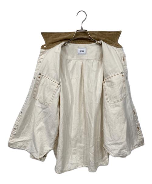 UNITED ARROWS & SONS（ユナイテッドアローズ アンド サンズ）UNITED ARROWS & SONS (ユナイテッドアローズ アンド サンズ) N.O.P.J WORK SHIRT ベージュ サイズ:Mの古着・服飾アイテム