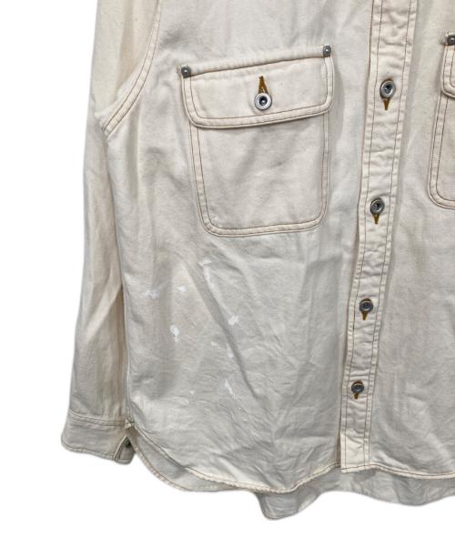 UNITED ARROWS & SONS（ユナイテッドアローズ アンド サンズ）UNITED ARROWS & SONS (ユナイテッドアローズ アンド サンズ) N.O.P.J WORK SHIRT ベージュ サイズ:Mの古着・服飾アイテム