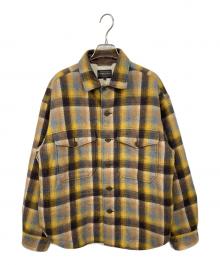 PENDLETON（ペンドルトン）の古着「裏ボアチェックシャツジャケット」｜イエロー×ブラウン