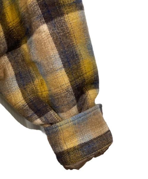 PENDLETON（ペンドルトン）PENDLETON (ペンドルトン) 裏ボアチェックシャツジャケット イエロー×ブラウン サイズ:Mの古着・服飾アイテム