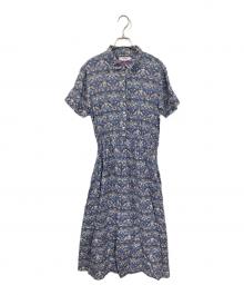 Maker's Shirt 鎌倉×LIBERTY.（メーカーズシャツカマクラ×リバティ）の古着「シャツワンピース」｜ブルー