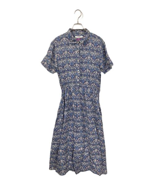 Maker's Shirt 鎌倉（メーカーズシャツカマクラ）Maker's Shirt 鎌倉 (メーカーズシャツカマクラ) LIBERTY. (リバティ) シャツワンピース ブルー サイズ:40の古着・服飾アイテム