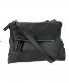 ear PAPILLONNERイアパピヨネ）の古着「樹脂チャームフラップショルダーバッグ」｜ブラック