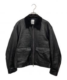 LA BOUCLE（ラ ブークル）の古着「LAMB LEATHER FLIGHT ジャケット」｜ブラック