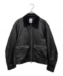 Rawtus ロゥタス 山羊革ゴードレザー シングルライダース サイズ38　黒 中古・古着通販】Rawtus (ロゥタス) ゴートレザーシングルライダース
